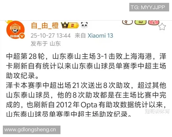 泽卡本赛季助攻次数达到8次创下泰山球员主场单赛季新纪录 泽卡本赛季助攻次数达到8次创下泰山球员主场单赛季新纪录